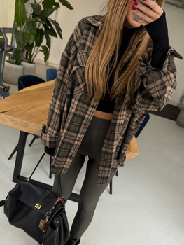 Koszula w kratę  - Khaki