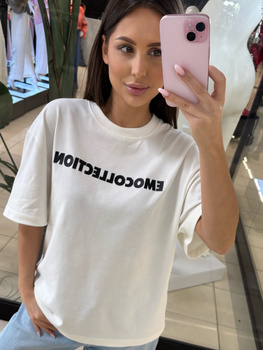 T-shirt EMOCOLLECTION - Biały