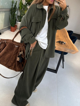 Koszula sztruksowa - Khaki