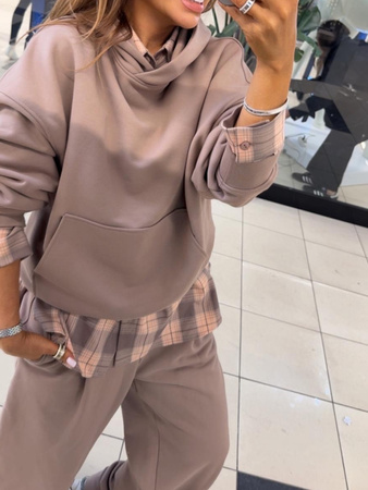 Komplet dresowy oversize - Mokka