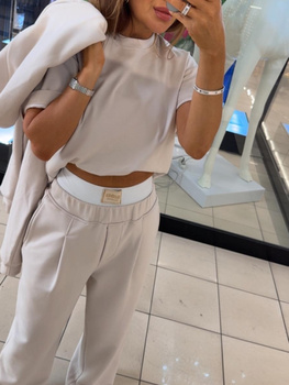 Komplet dresowy oversize - Beż