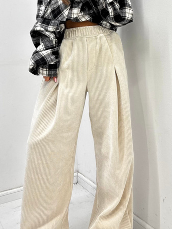 Spodnie sztruksowe - Marcepan