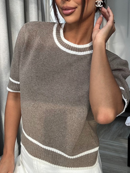 Sweter Bianca - Jasny brąz ziemisty