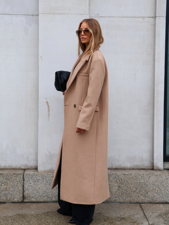 Płaszcz wełniany - Beż