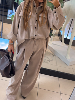 Spodnie sztruksowe - Beż