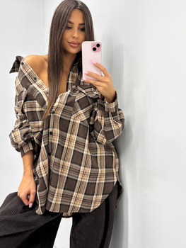 Koszula flanelowa - Mokka