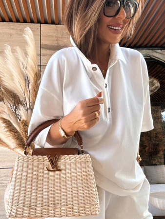 Polo T-Shirt - Śmietana