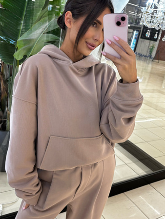 Komplet dresowy oversize - Mokka