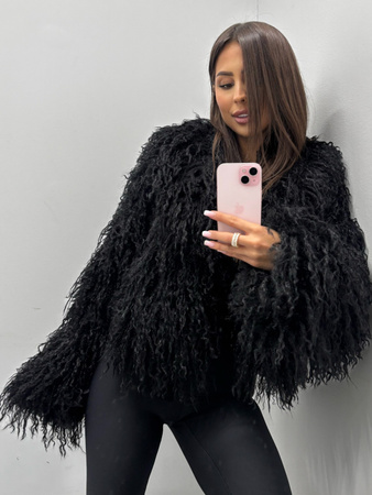 Futro eko Lama - Czarny