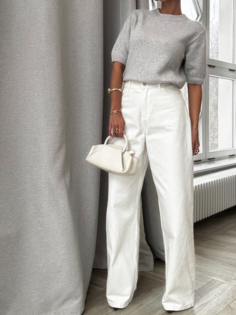 Jeansy oversize Banany - Off White