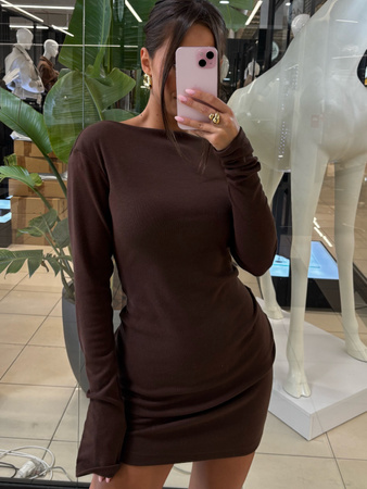 Sukienka bawełniana - Czekolada